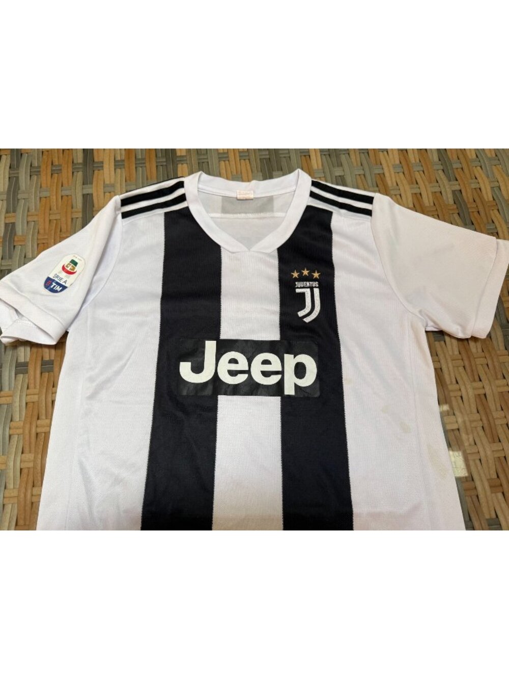 Ronaldo #7 ~ Juventis Adidas Football Soccer Jersey ~ Size Youth L